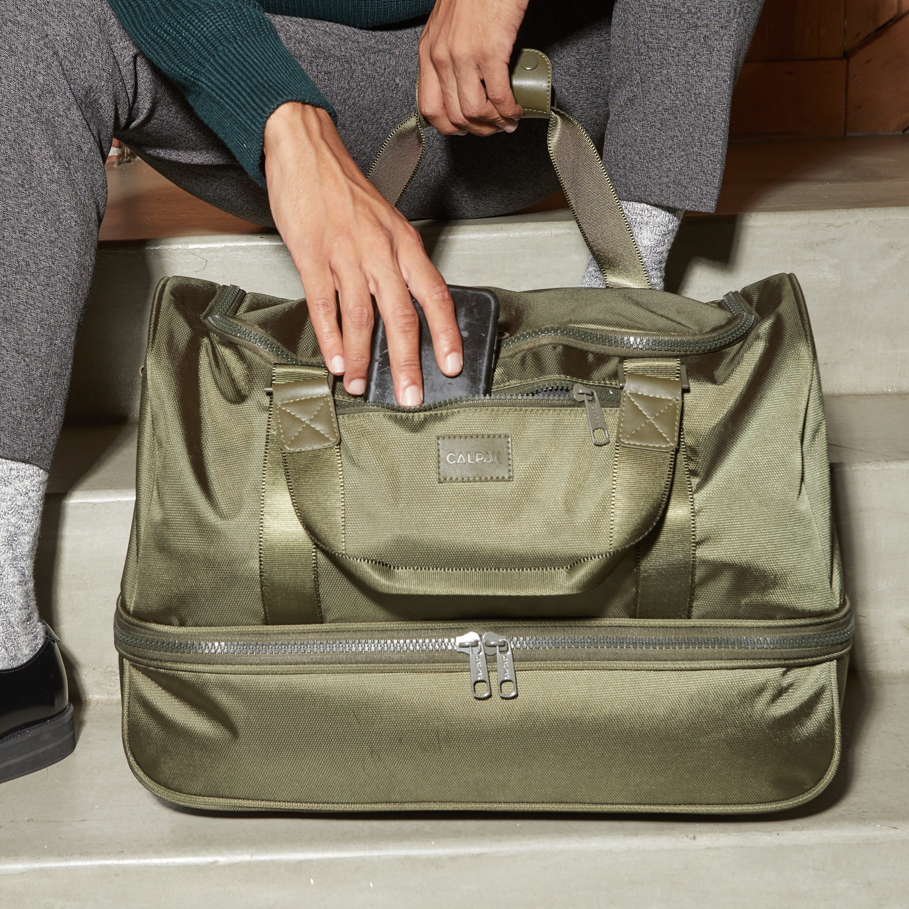 Luka Large Duffel | CALPAK Oatmeal