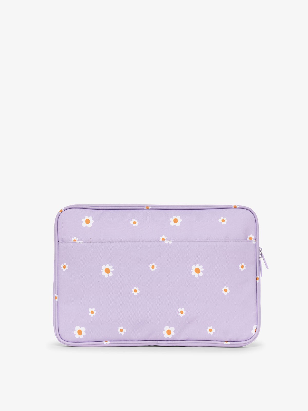 CALPAK 15-17 Inch water resistant Laptop Case with padded pockets in floral lavender print