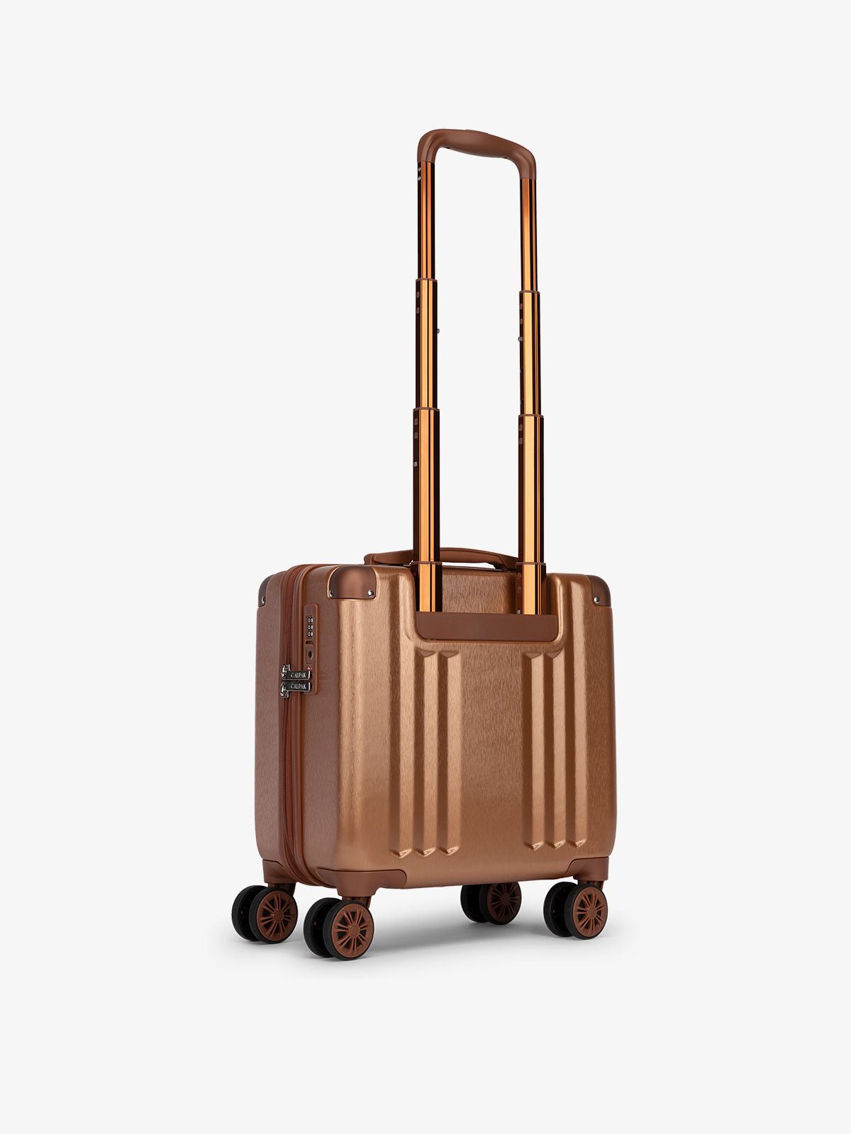CALPAK Ambeur small carry-on suitcase with top handle in copper