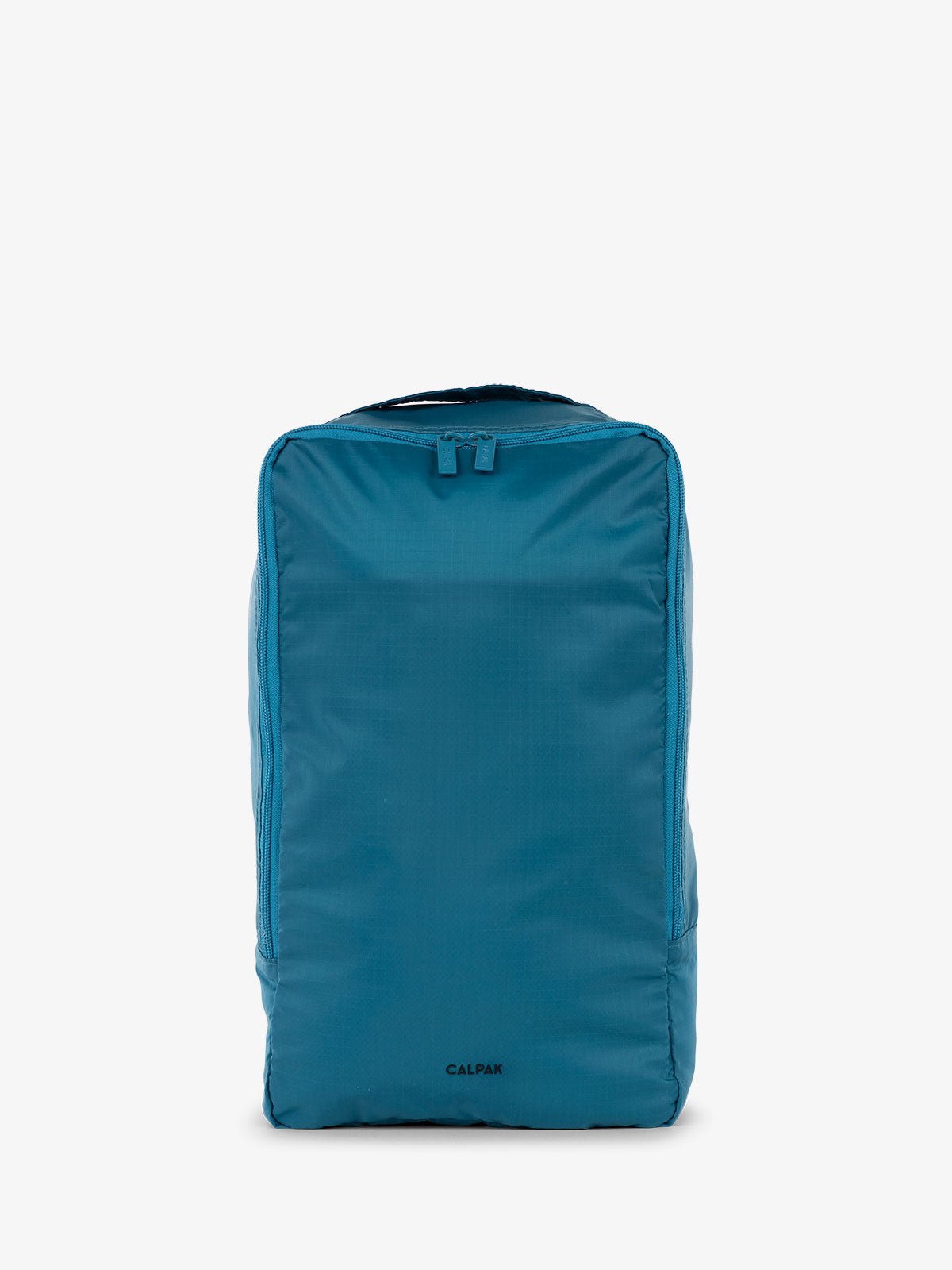 CALPAK Compakt shoe storage travel bag with handle in lagoon