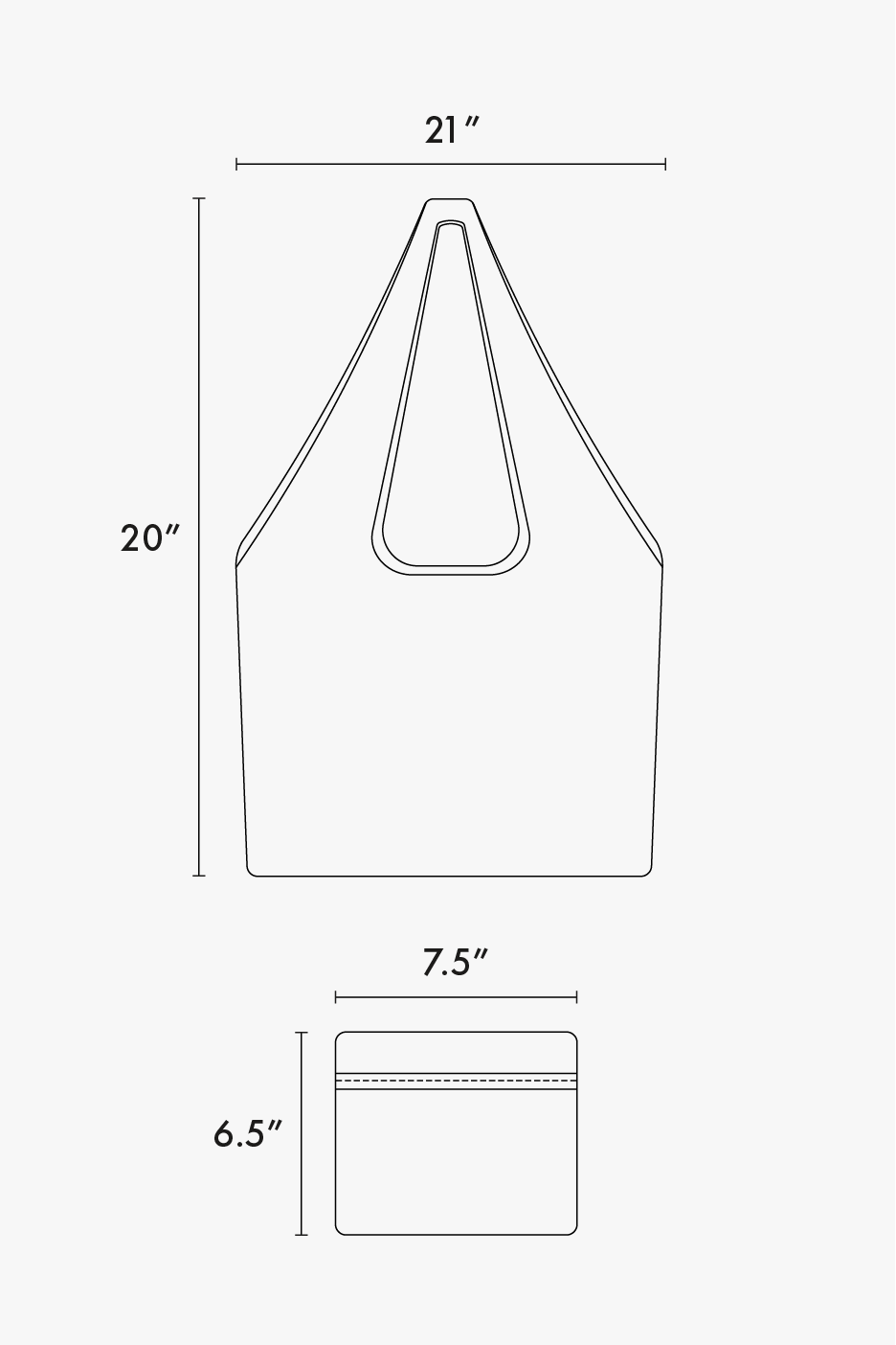 compakt tote bag dimensions