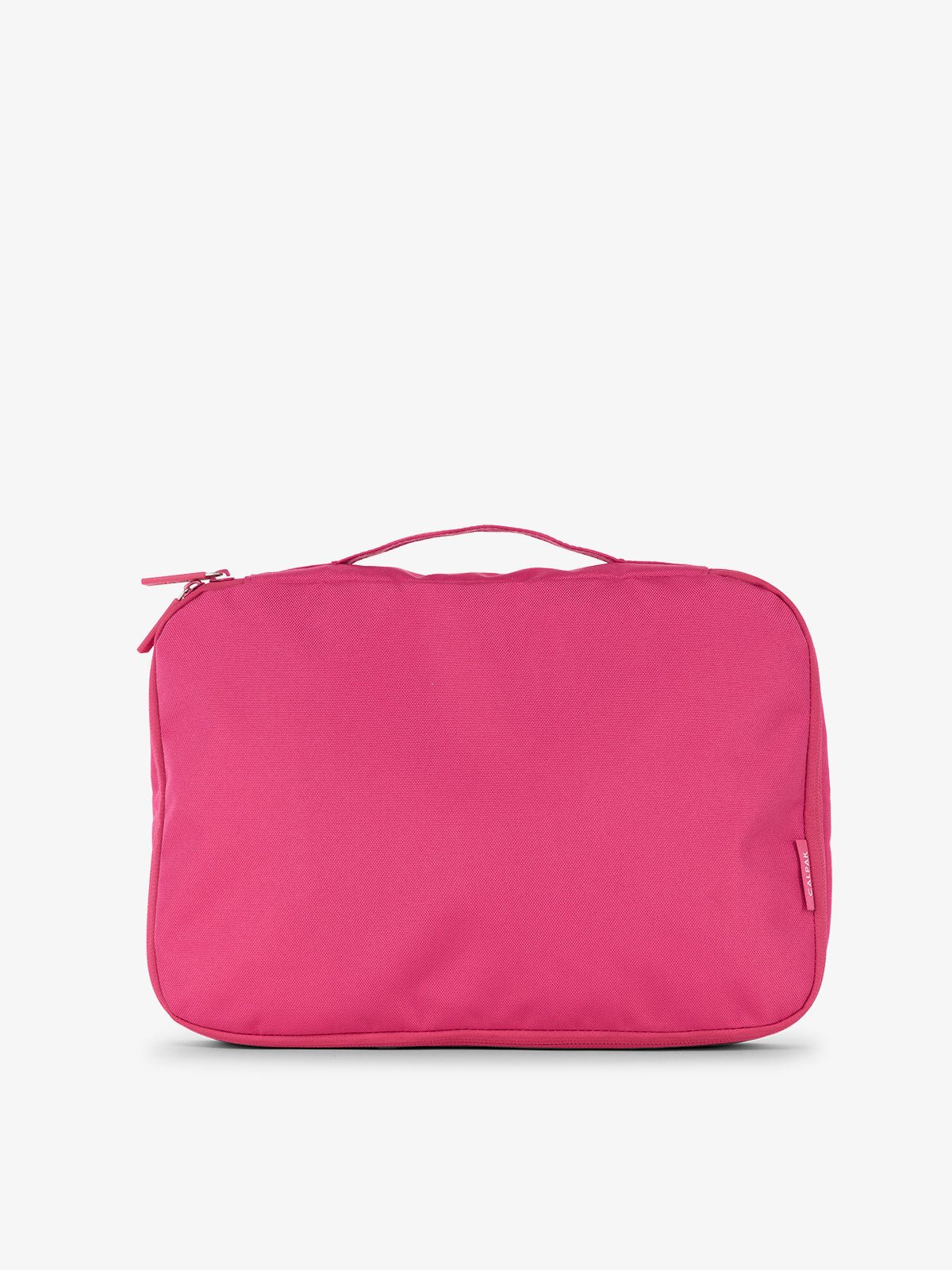 CALPAK packing cubes with top handle in dragonfruit pink