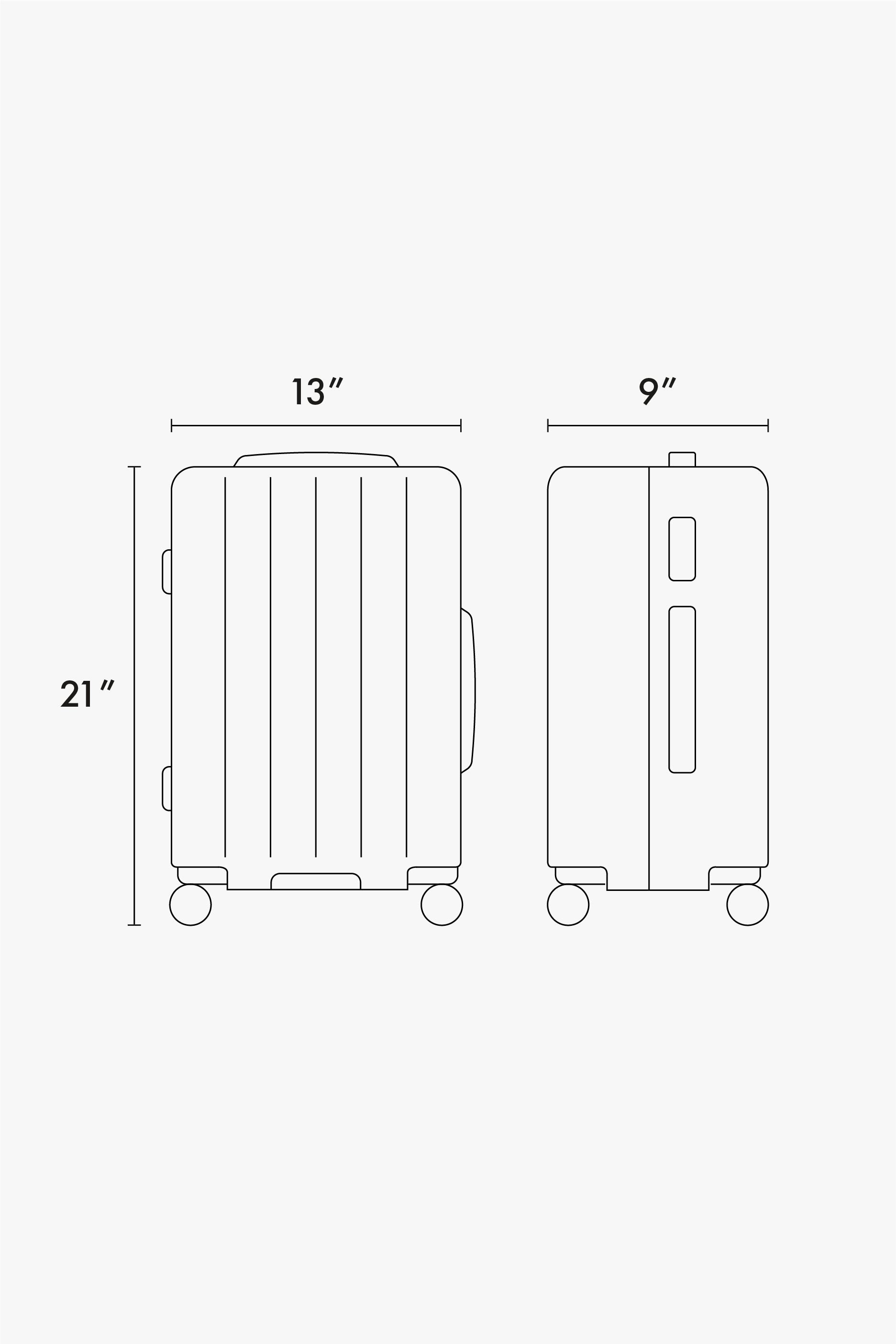 CALPAK Evry Carry-On Luggage dimensions
