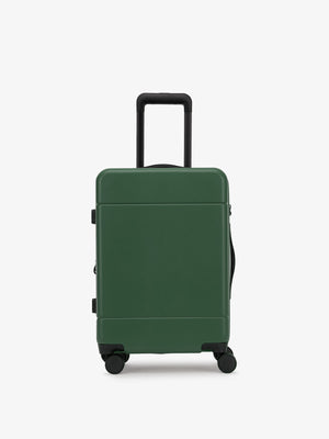 Hue hard shell rolling carry on luggage in green emerald; LHU1020-NP-EMERALD