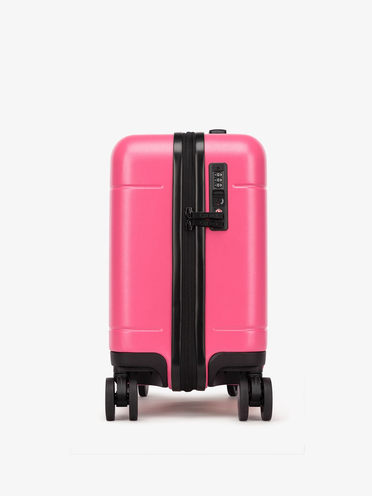 Hue mini carry on luggage with tsa approved lock in dragonfruit pink