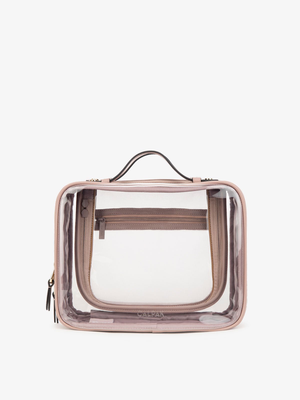 CALPAK clear makeup bag with compartments