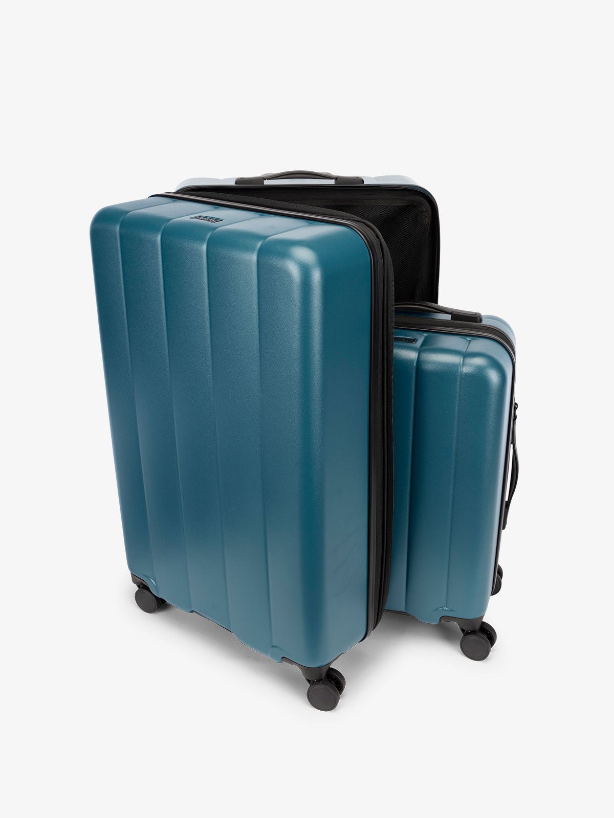 CALPAK Starter Bundle 2 piece hard side luggage set with 360 spinner wheels in blue