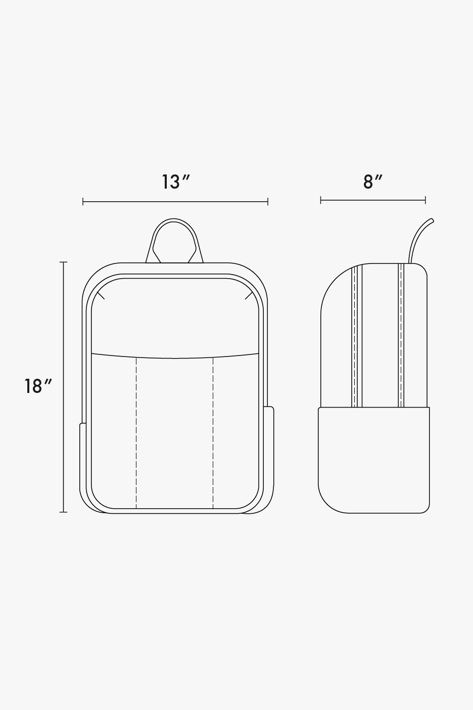 CALPAK Luka 17 inch Laptop Backpack dimensions