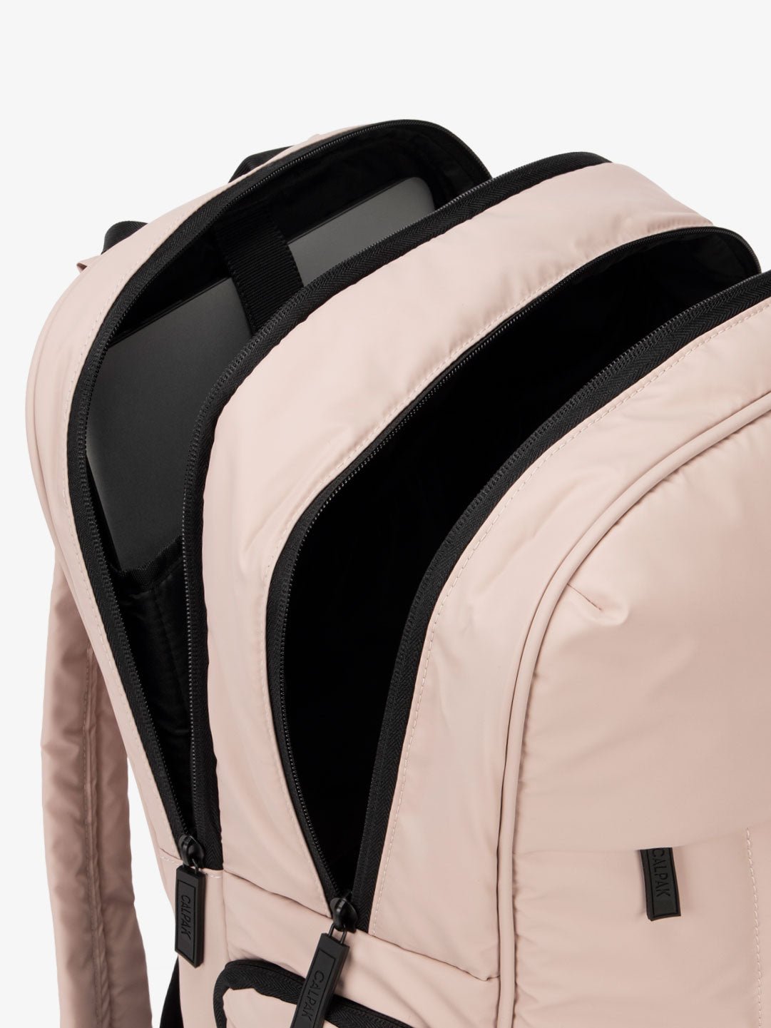 Luka 17 inch Laptop Back with multiple pockets including padded laptop sleeve for 17.5" laptop in pink