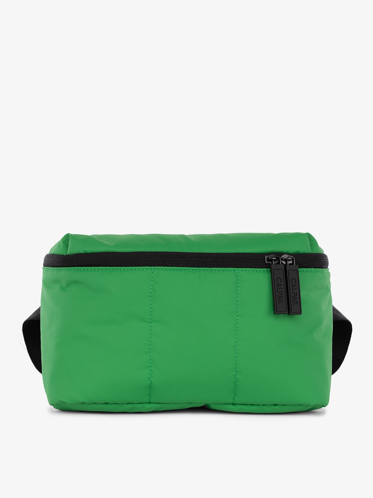 CALPAK Luka Belt Bag with soft puffy exterior in green apple