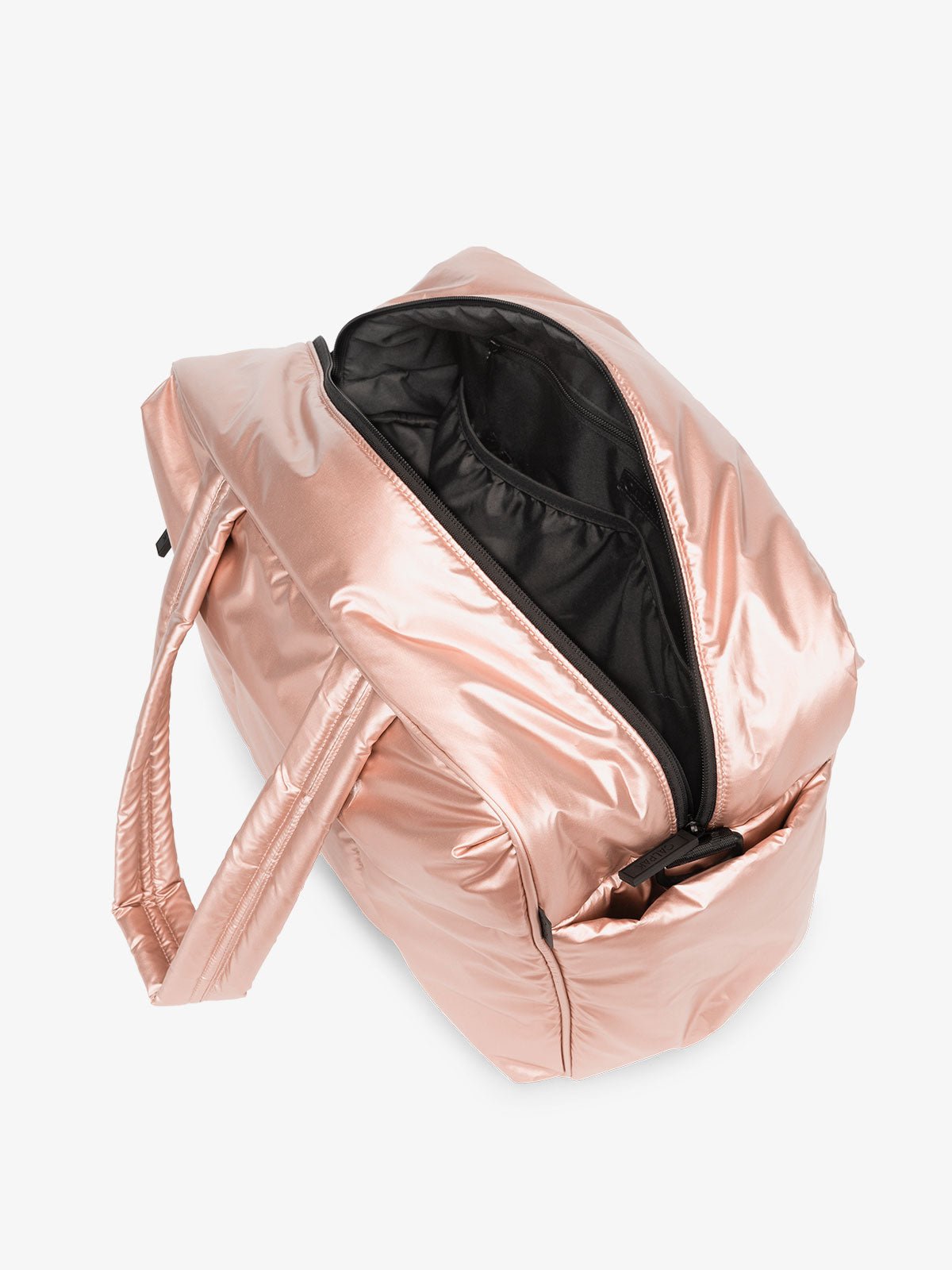 Luka weekender bag in metallic pink