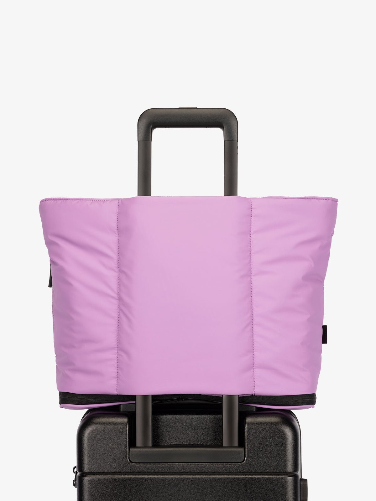 CALPAK Luka expandable travel bag with laptop compartment and trolley sleeve in lilac