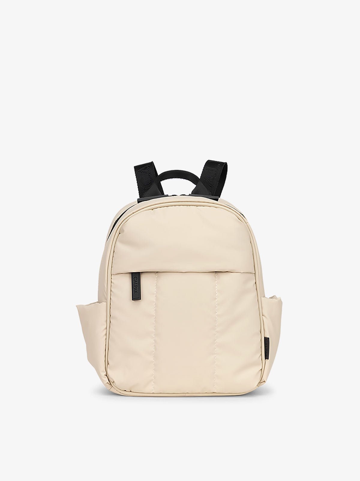 CALPAK Luka Mini everyday Backpack with soft puffy exterior in cream