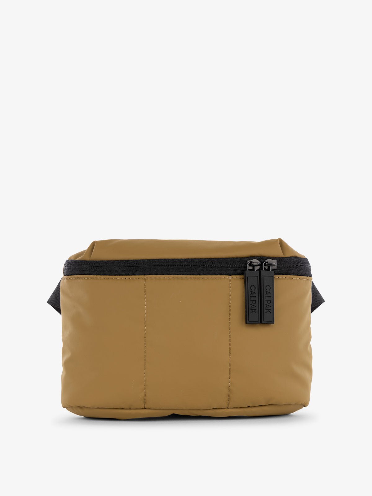 CALPAK Luka Mini Belt Bag with soft puffy exterior in khaki