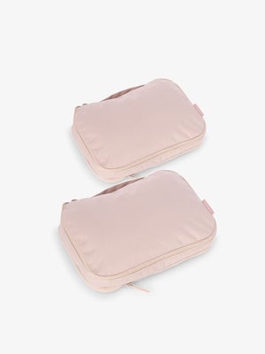 CALPAK small compression packing cubes in pink sand; PCS2301-PINK-SAND