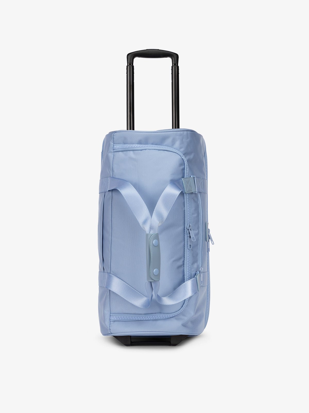 CALPAK Stevyn Rolling Duffle carry-on 22-inch bag in light blue