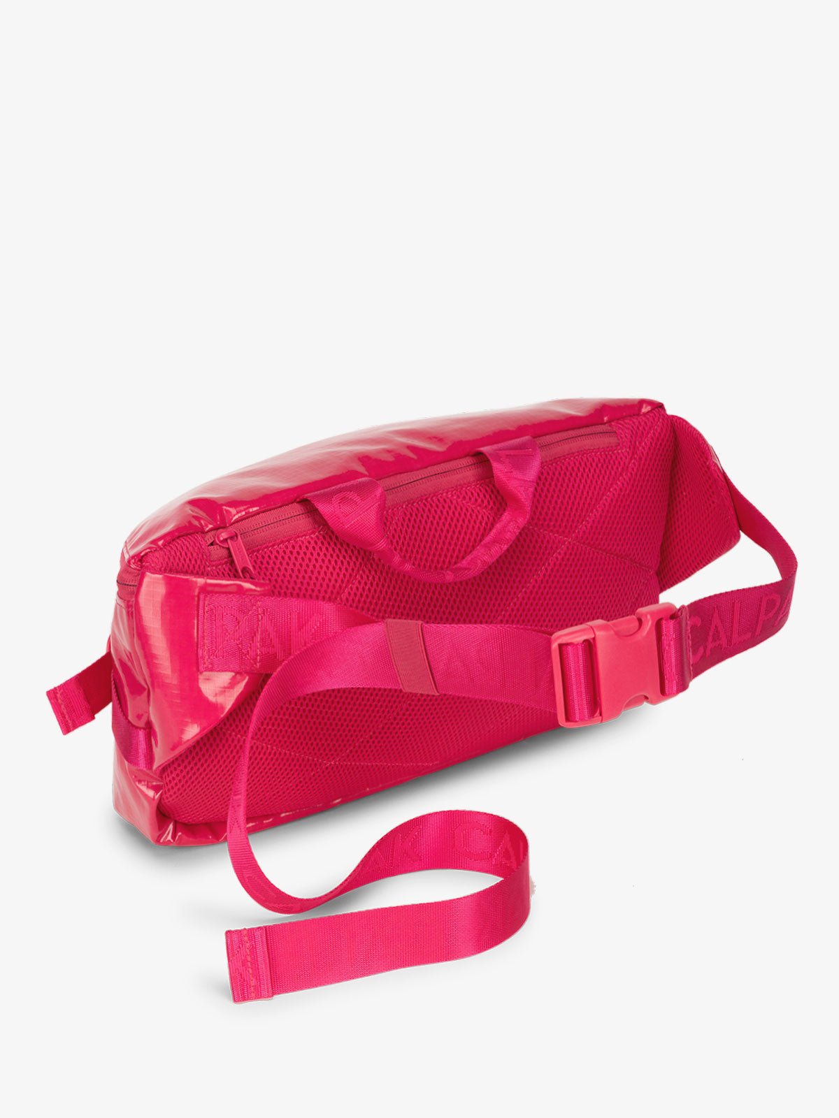 CALPAK Terra Sling Bag for women with adjustable crossbody strap and top handle in pink dragonfruit