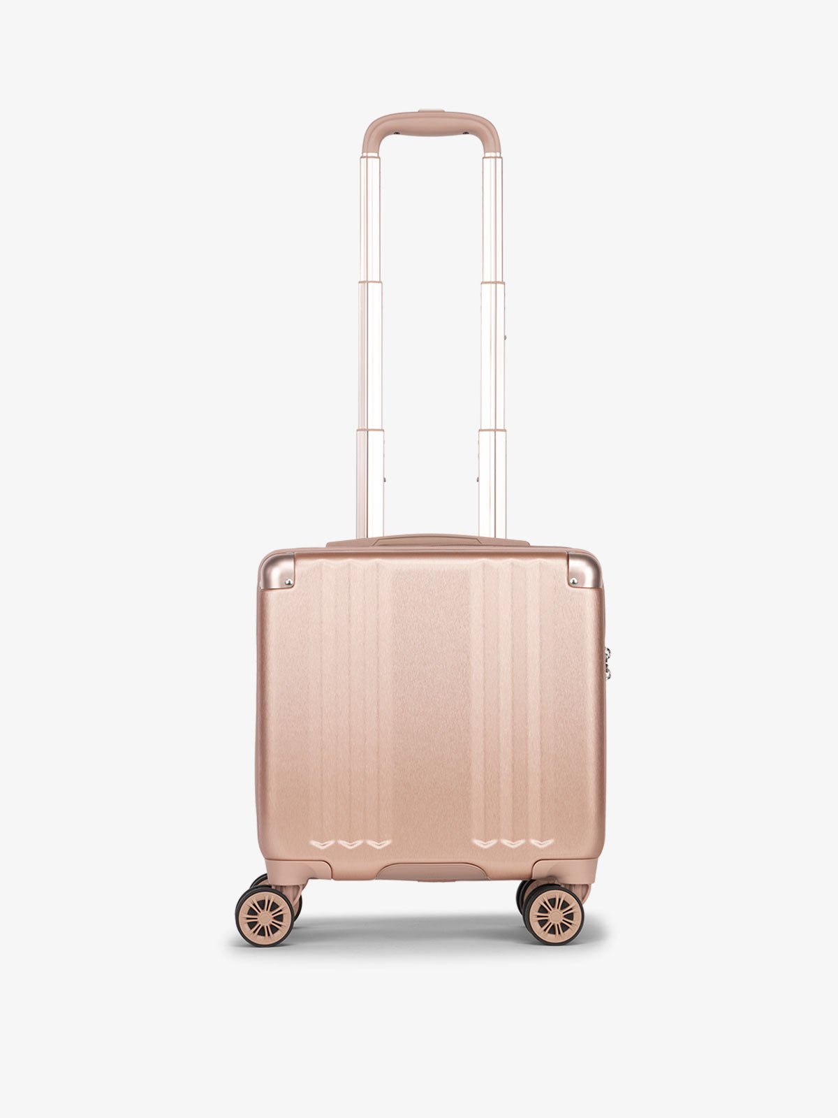 CALPAK Ambuer small carry on luggage with 360 spinner wheels in rose gold