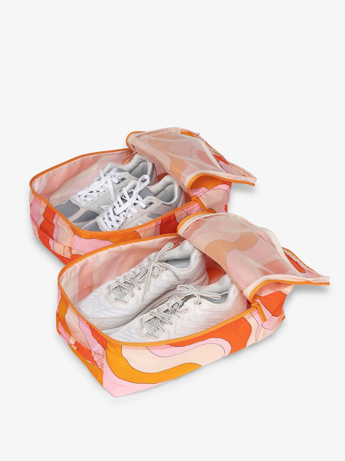 set of 2 shoe bags with shoes