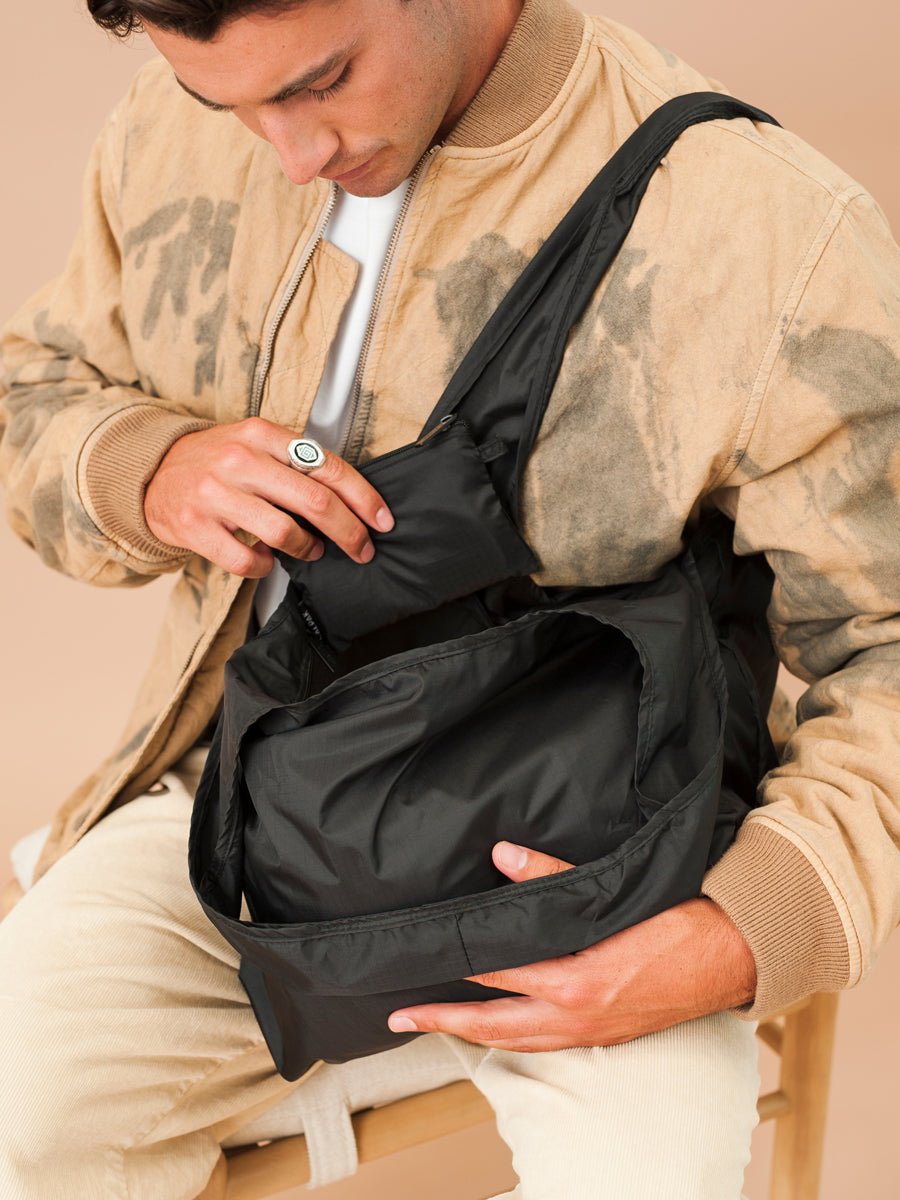 CALPAK pouches for bag organization in black