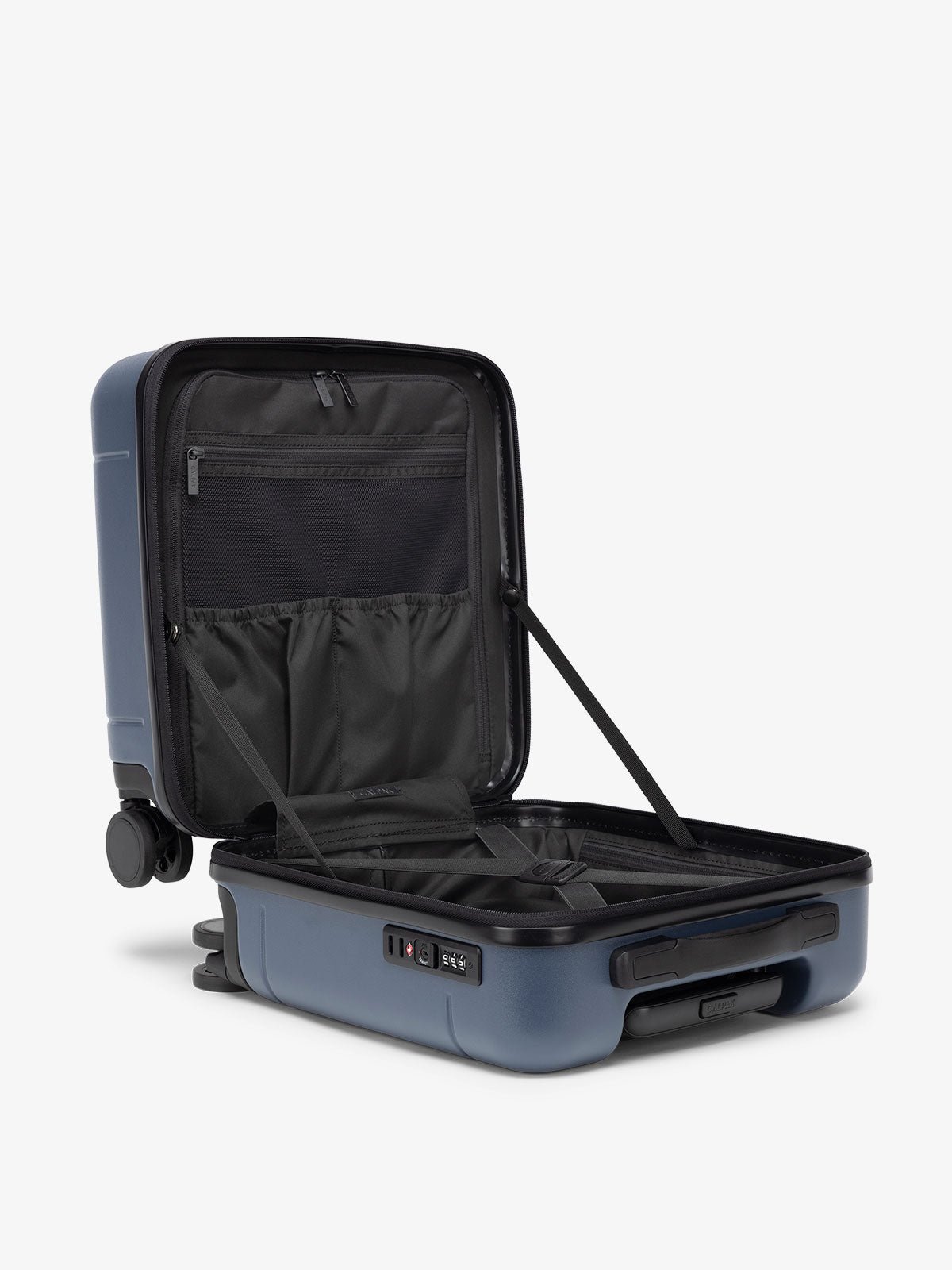 Hue mini luggage bag with compression straps and compartments