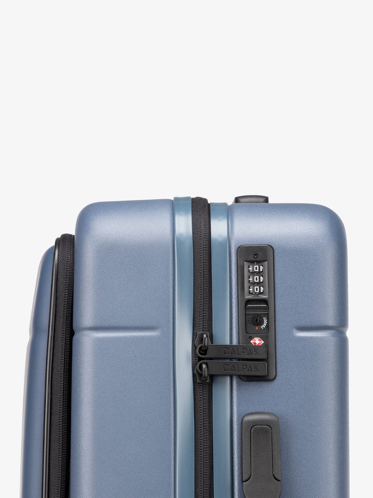 Hue carry on with laptop compartment blue atlantic with TSA locks
