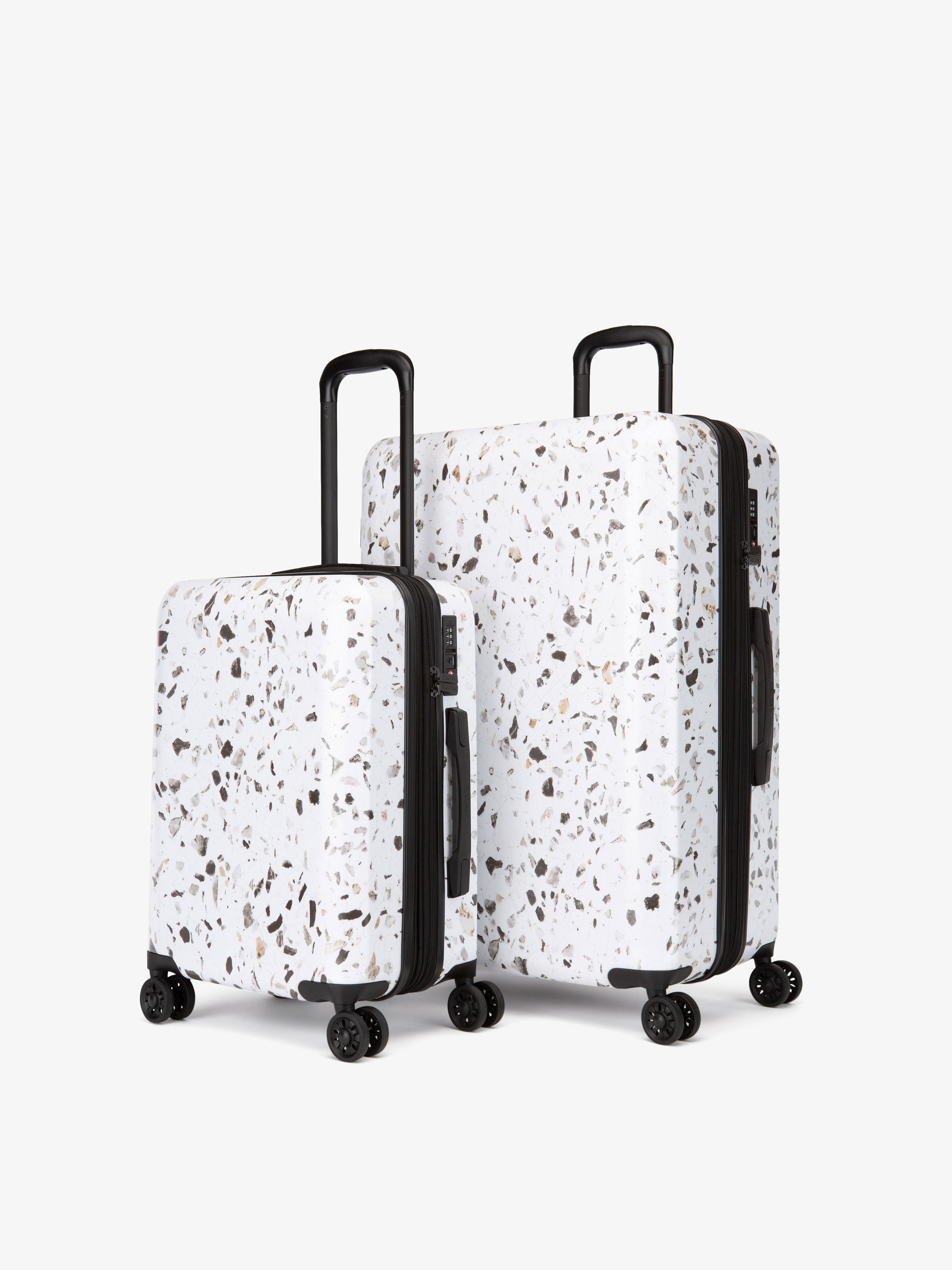 LARVENDER Luggage Sets 6 Piece, Expandable Hardshell Suitcase Set with  Spinner Wheels, Lightweight Travel Luggage Set TSA-Approved Lock with 2  Travel