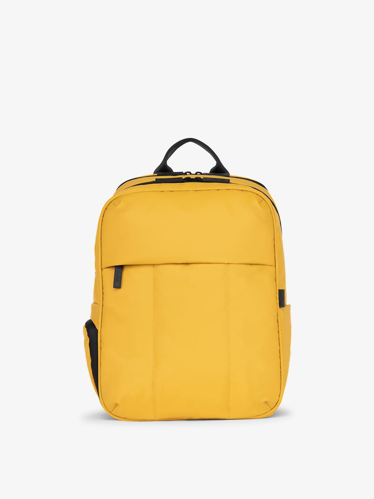 soft puffy Luka Laptop Backpack in yellow