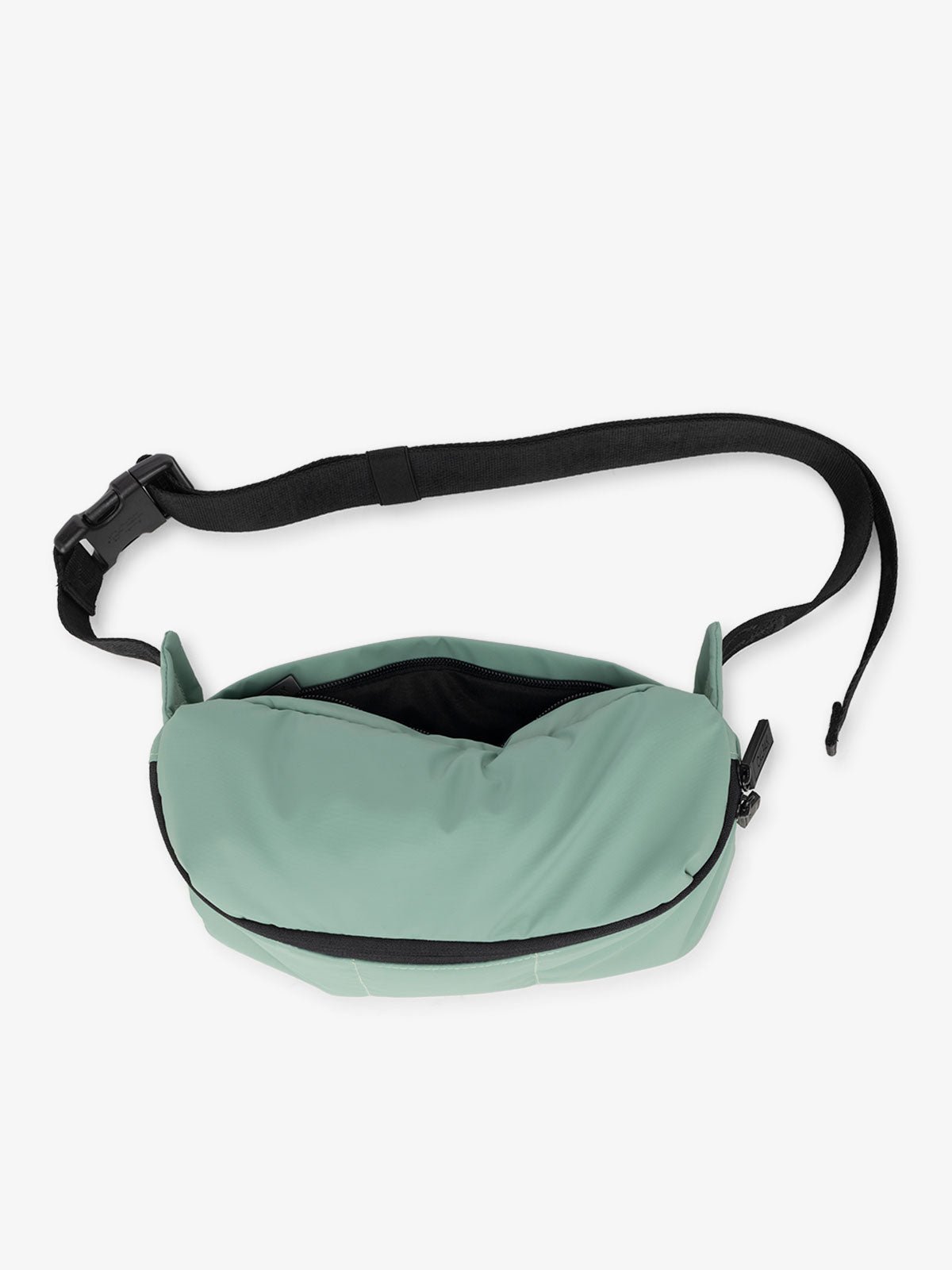 CALPAK Luka Belt Bag with adjustable strap and back pocket in sage