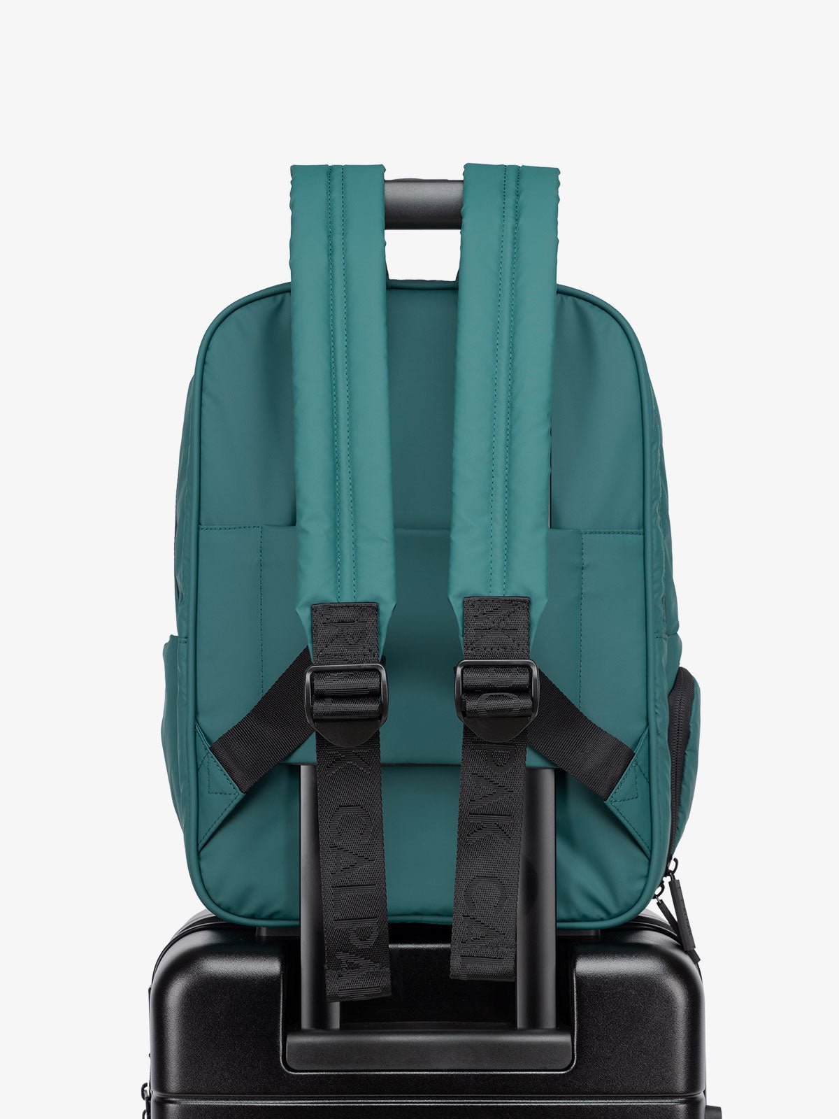 luggage trolley sleeve for Luka laptop backpack in kale green