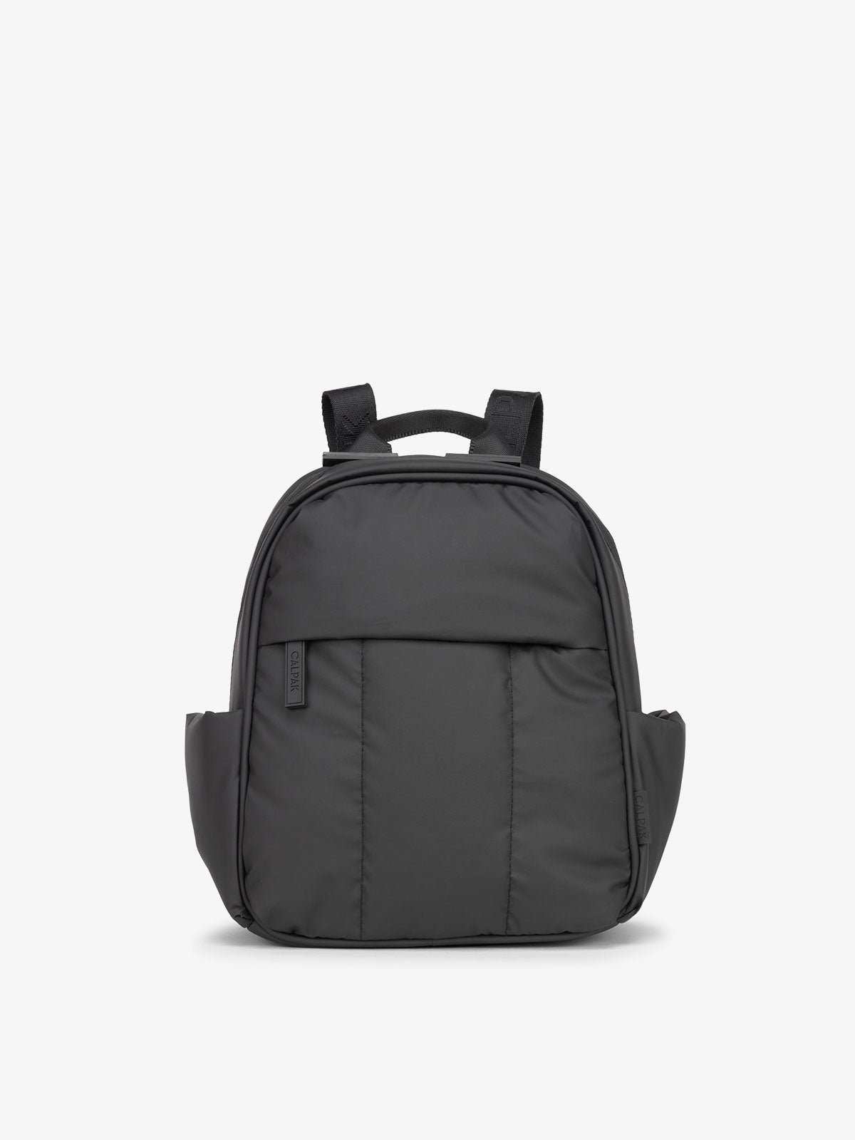 CALPAK Luka small Backpack with zippered front pocket in black