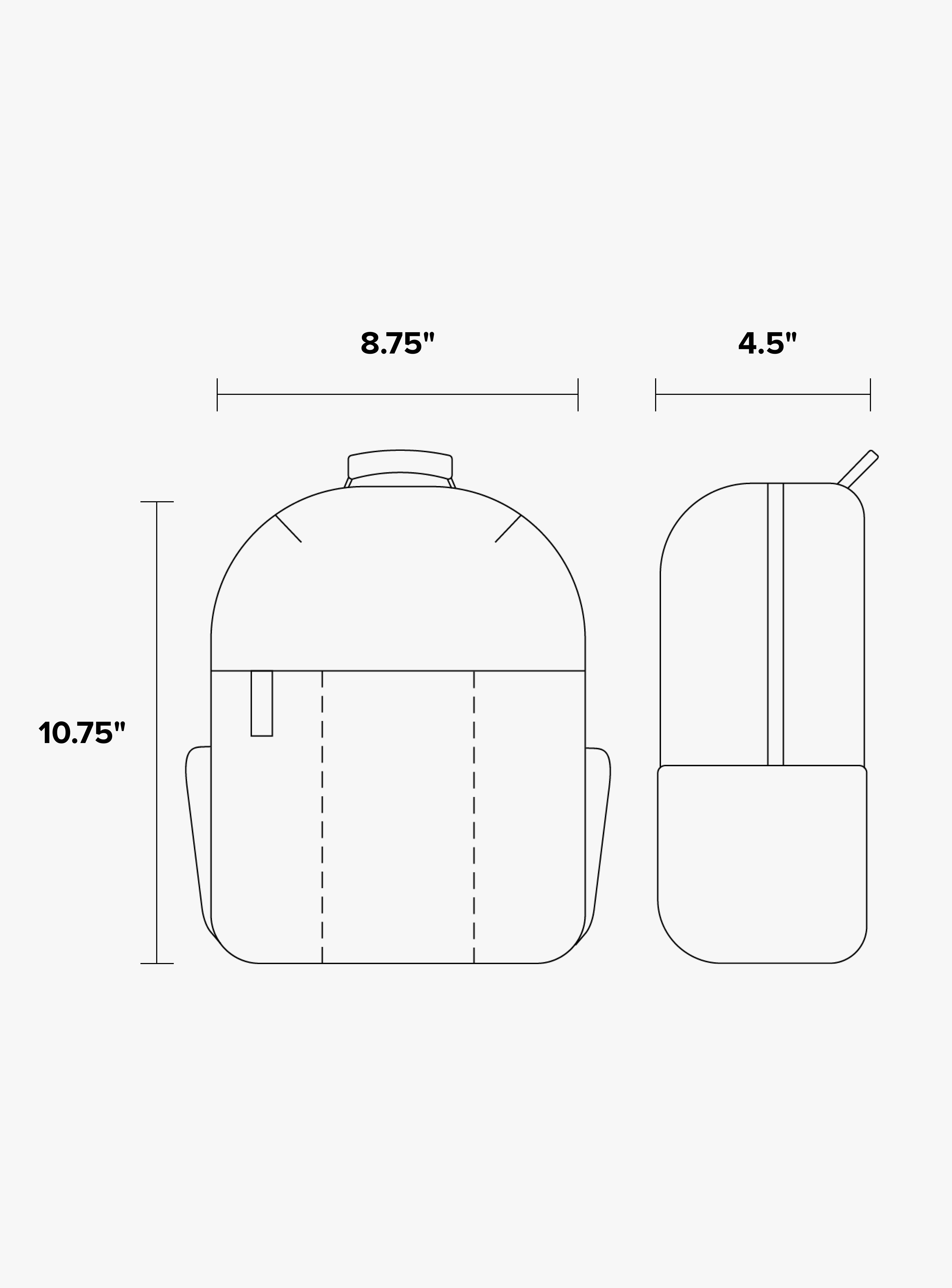 dimensions of Luka Mini Backpack