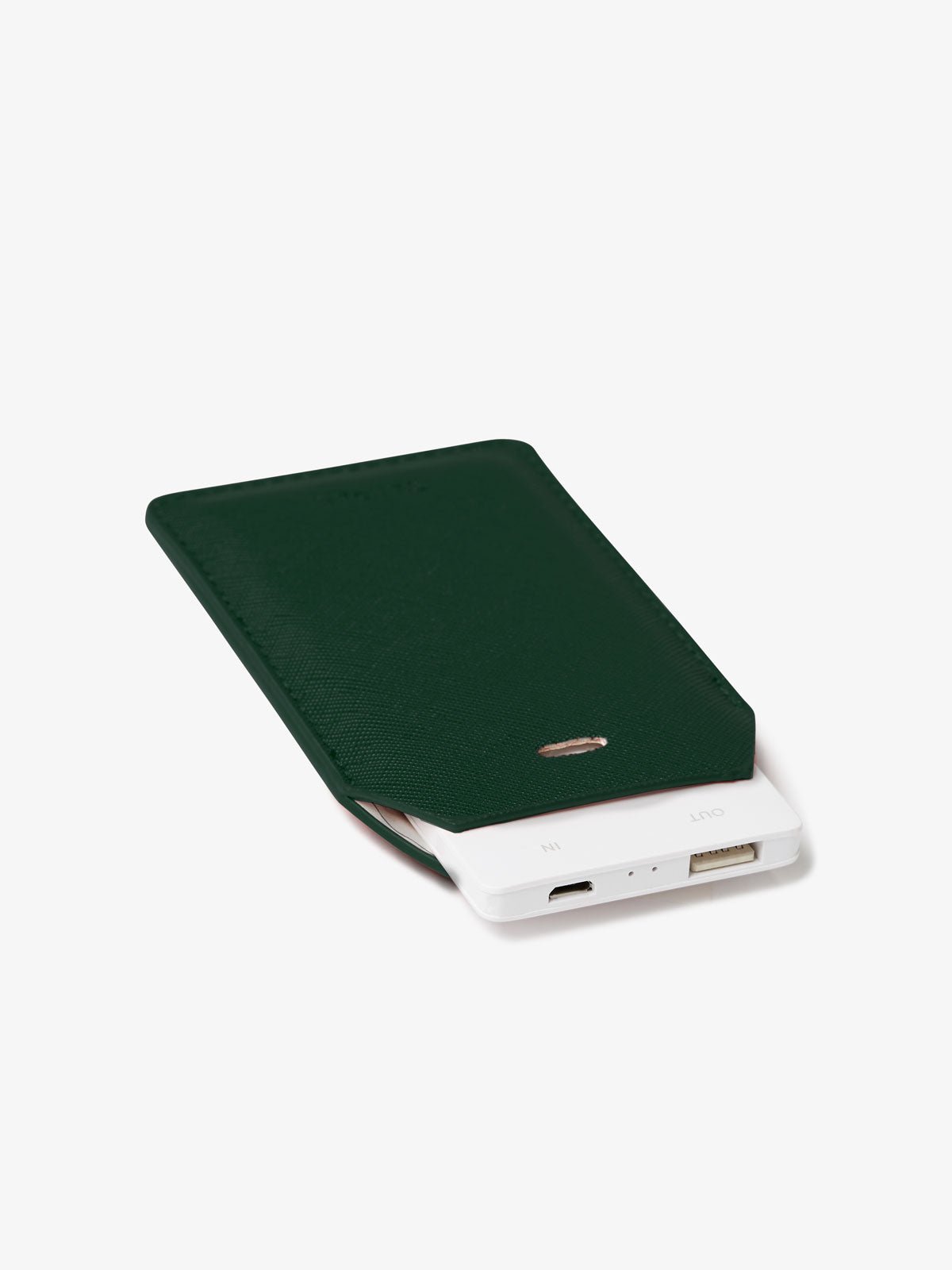 CALPAK luggage tag charger in emerald