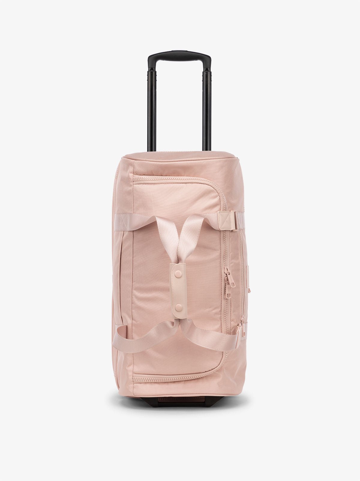 CALPAK Stevyn Rolling Duffle 22-inch bag in pink sand