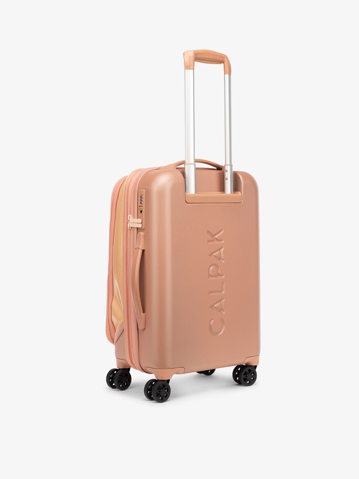 CALPAK Terra soft and hard shell carry-on luggage in canyon
