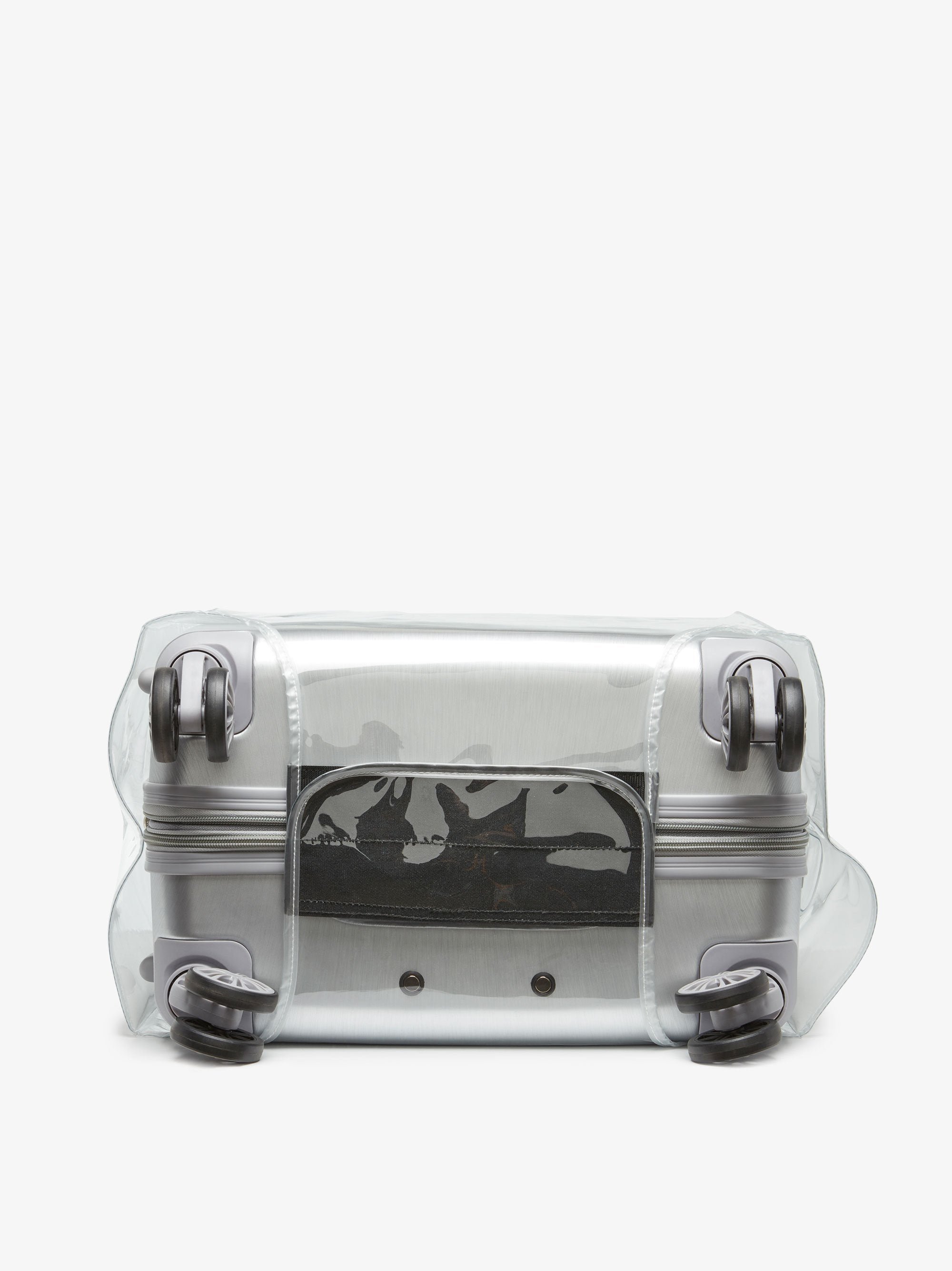 CALPAK transparent plastic cover for medium 24 inch spinner luggage