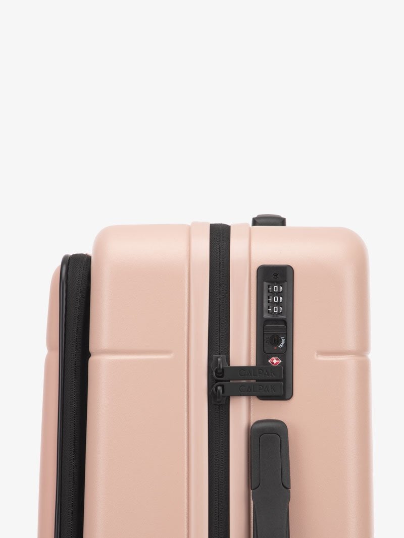 Hue carry on with laptop compartment-pink-TSA locks