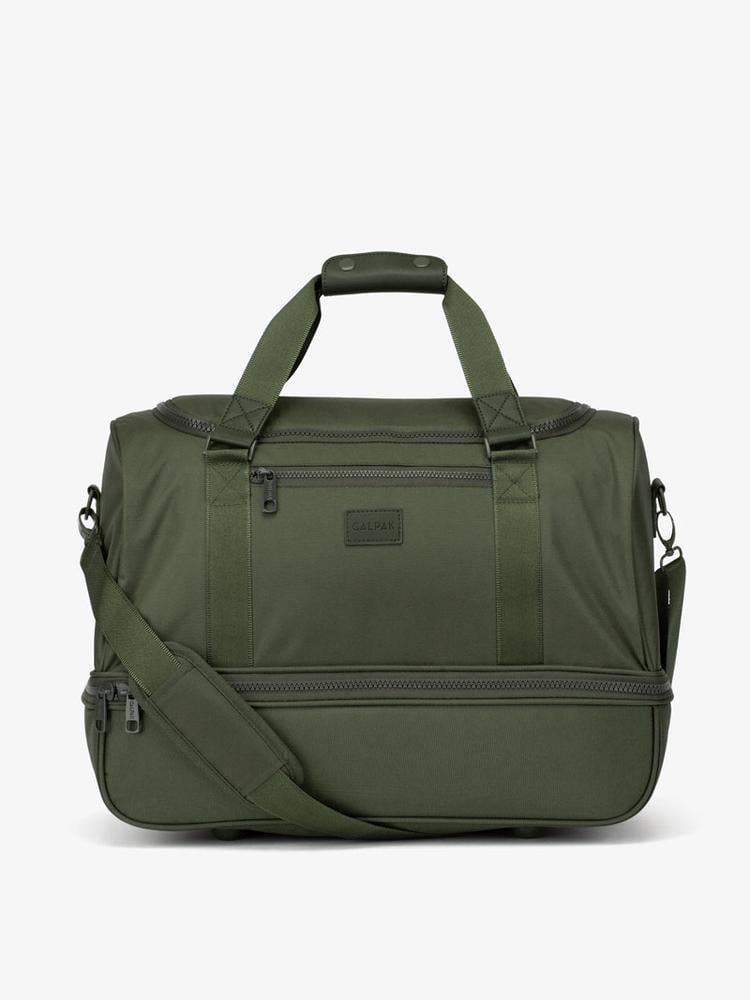 green moss CALPAK Stevyn duffel bag