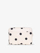 CALPAK 13-14 Inch Laptop Sleeve with front and back pockets in polka dot; ALP2213-POLKA-DOT