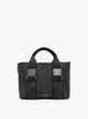 CALPAK Fit Gym Crossbody Bag in Black front view with white background; ABF2601-BLACK