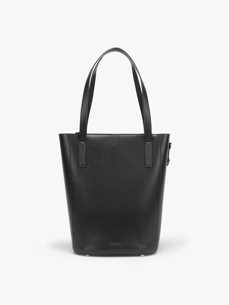 CALPAK Haven 14 inch Laptop Bucket Bag in Black front view