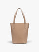 CALPAK Haven 14 inch Laptop Bucket Bag in beige Taupe front view; ABU2501-TAUPE
