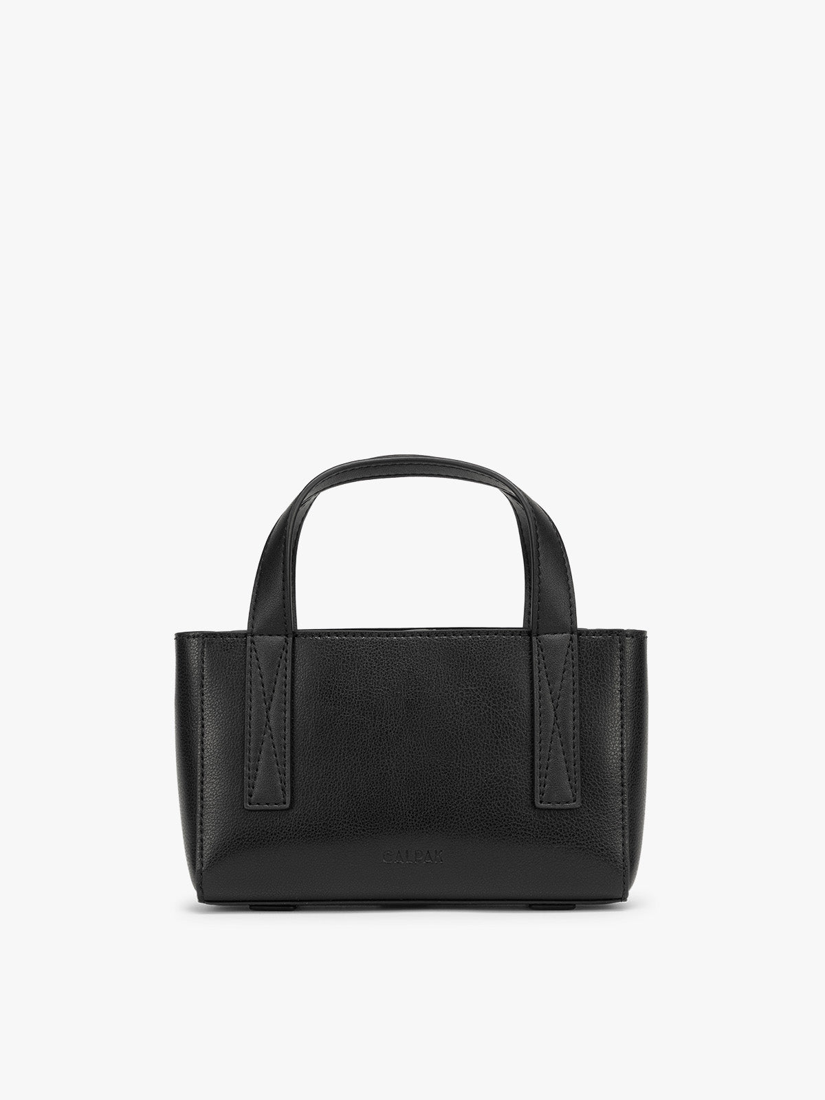CALPAK Haven Mini Crossbody Bag in Black front view; AMC2501-BLACK