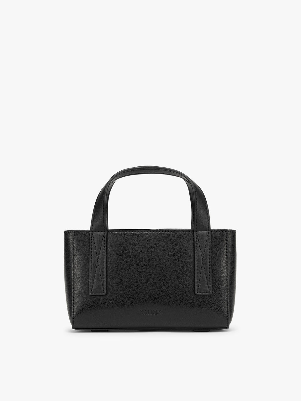 CALPAK Haven Mini Crossbody Bag in Black front view; AMC2501-BLACK