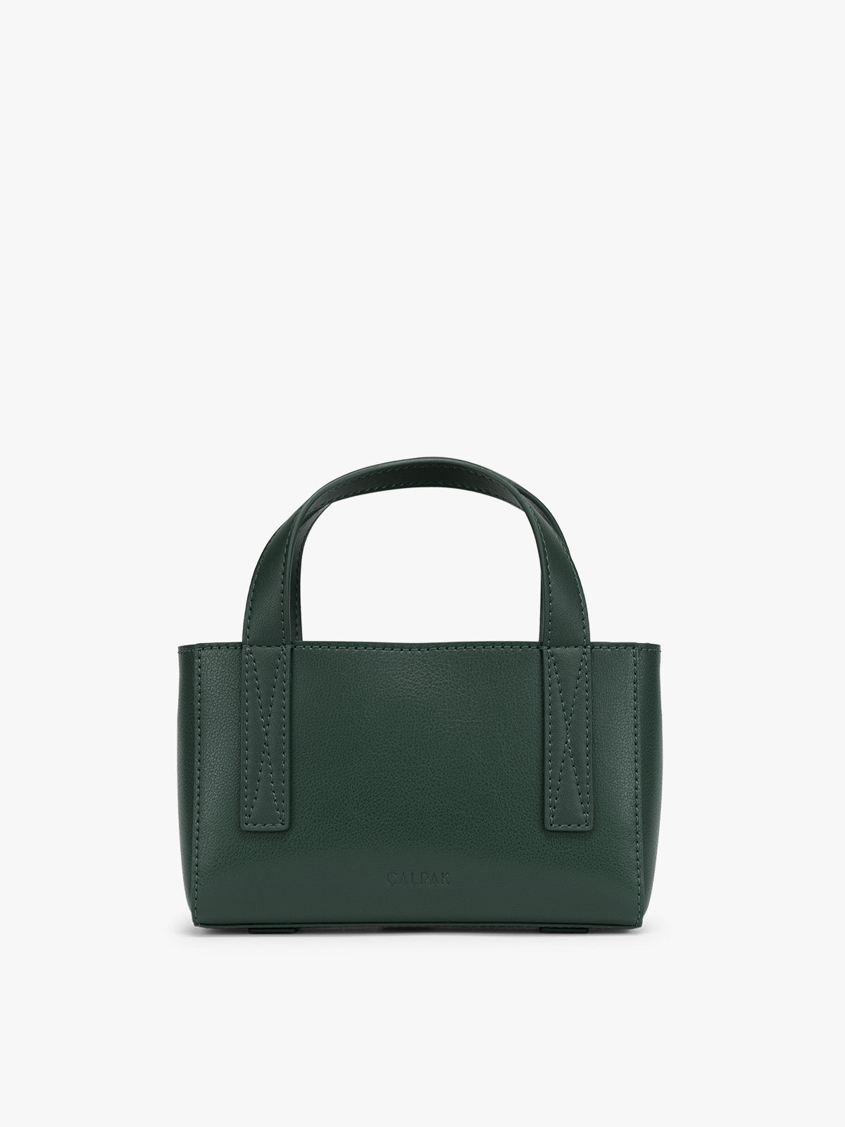 CALPAK Haven Mini Crossbody Bag in green Forest front view; AMC2501-FOREST