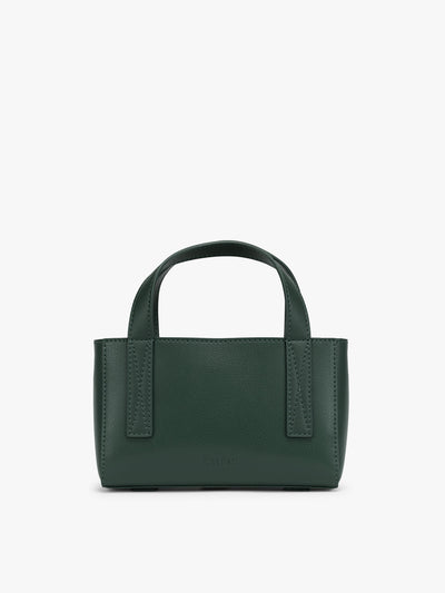 CALPAK Haven Mini Crossbody Bag in green Forest front view; AMC2501-FOREST view 1