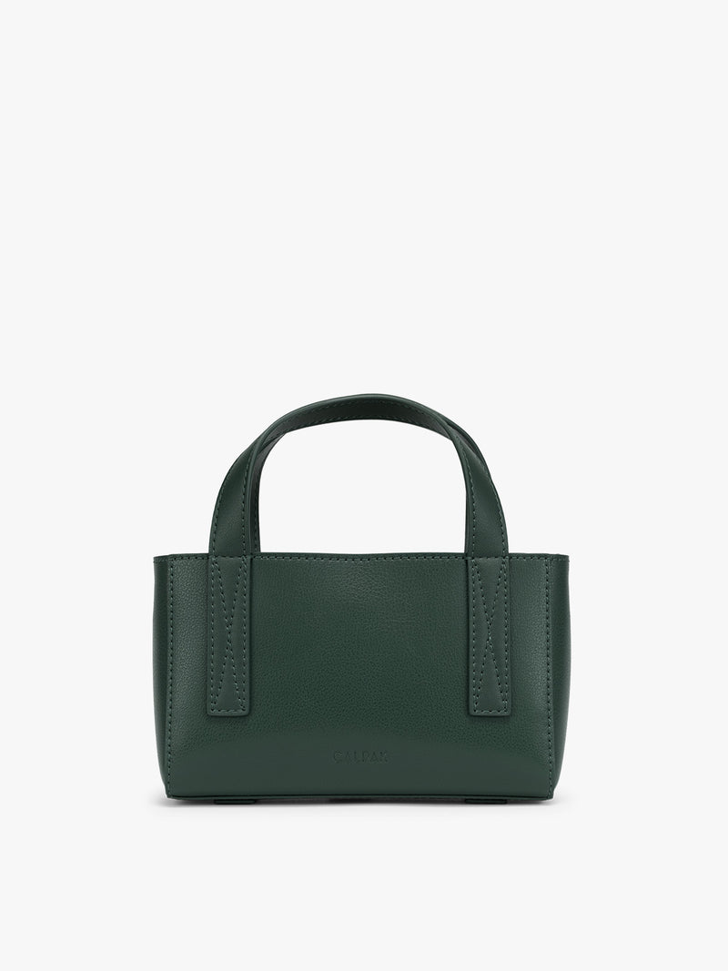 CALPAK Haven Mini Crossbody Bag in green Forest front view