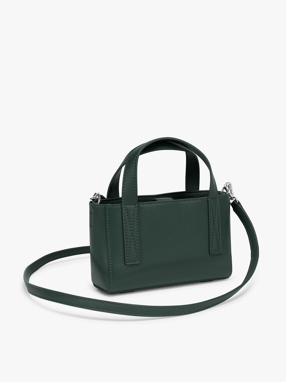 CALPAK Haven Mini Crossbody Bag in green Forest side view; AMC2501-FOREST