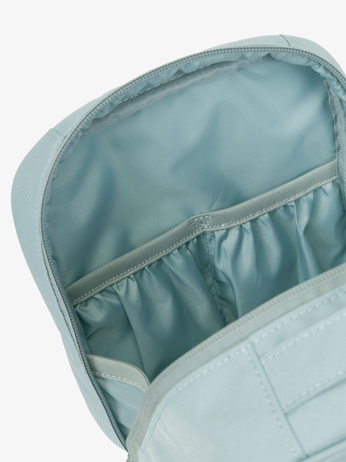 CALPAK Everything Cube in blue Bluebell with various interior pockets; ACE2401-BLUEBELL