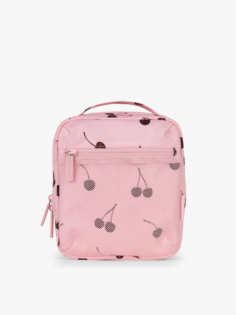 CALPAK Everything Cube pink with cherry print Blossom Pink
